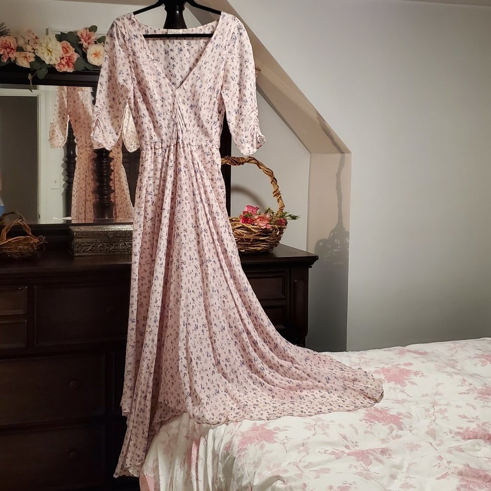 LoveShackFancy Larissa Dress in Persian Pink Size 2